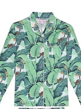 Sant and Abel Martinique Banana Leaf Long Sleeve Pajama Top